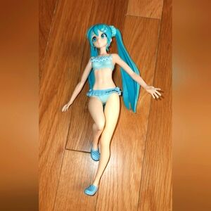 Sexy Hatsune Miku VOCALOID S-style Bikini Swimsuit Action Figure 8-9 inches